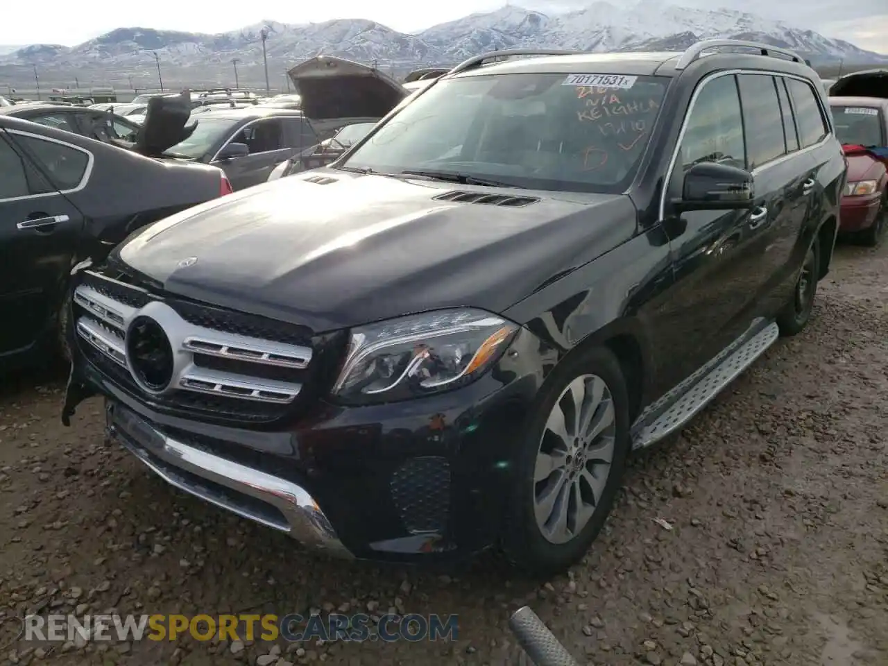 2 fotografías del automóvil dañado 4JGDF6EEXKB236875 MERCEDES-BENZ GLS-CLASS 2019