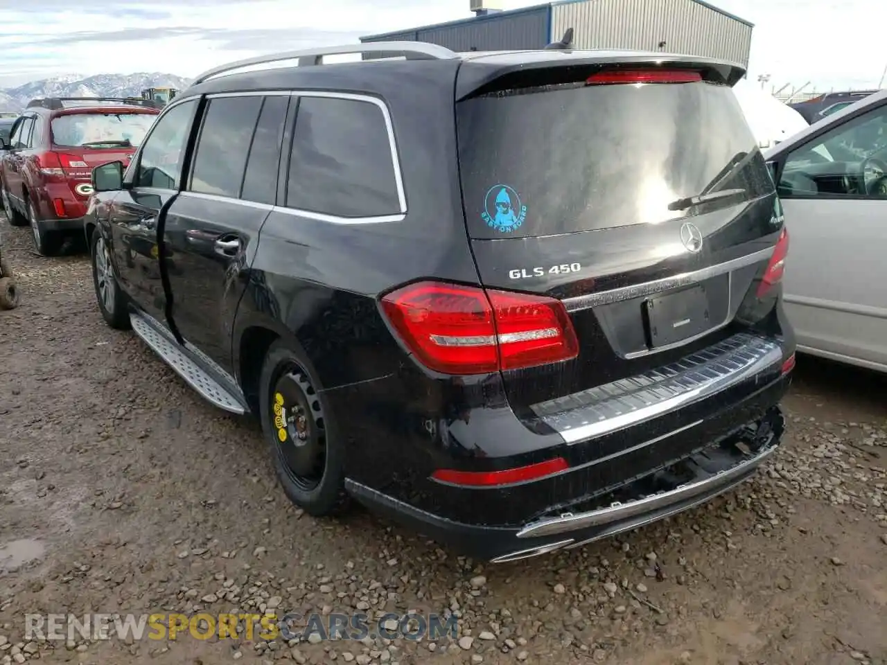 3 fotografías del automóvil dañado 4JGDF6EEXKB236875 MERCEDES-BENZ GLS-CLASS 2019