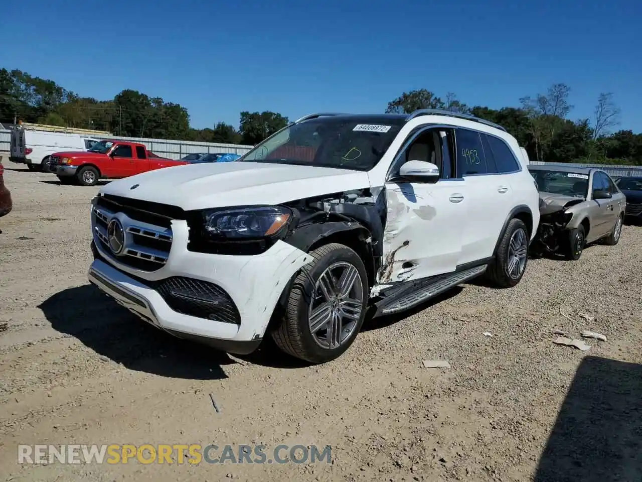 2 Photograph of a damaged car 4JGFF5KE8MA454376 MERCEDES-BENZ GLS-CLASS 2021