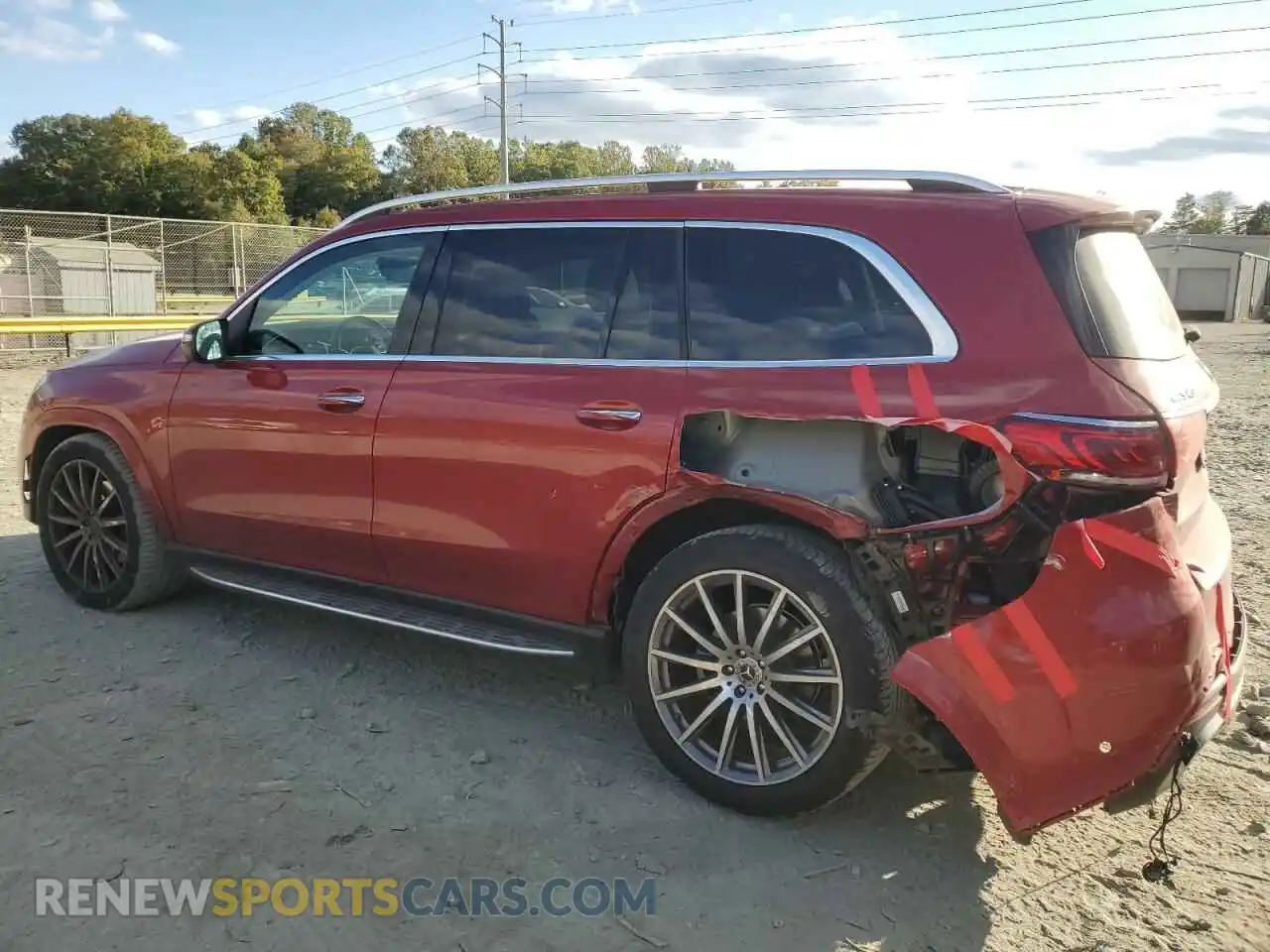 2 fotografías del automóvil dañado 4JGFF5KEXNA664754 MERCEDES-BENZ GLS-CLASS 2022