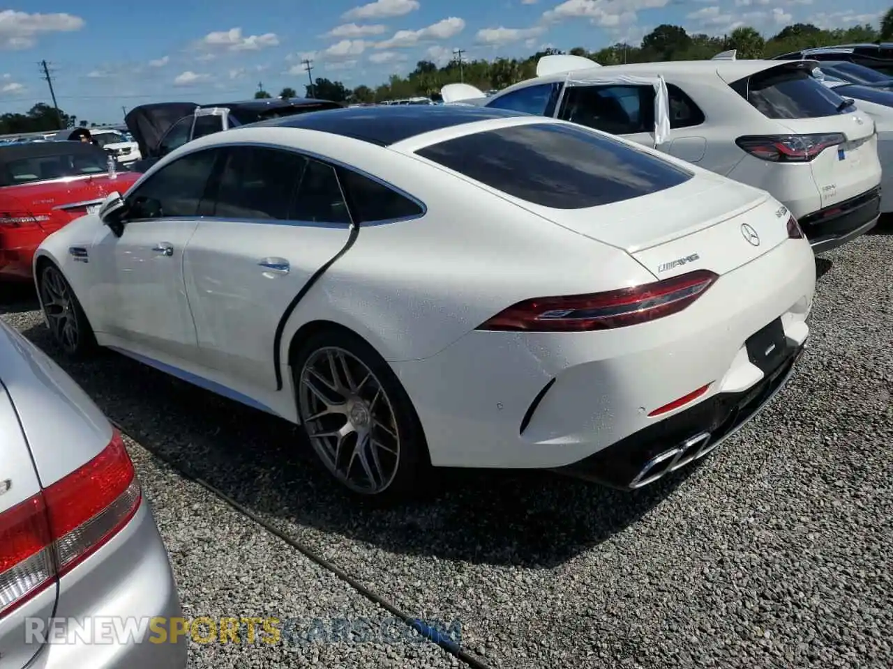 2 fotografías del automóvil dañado W1K7X8KB5MA037610 MERCEDES-BENZ GT-CLASS 2021