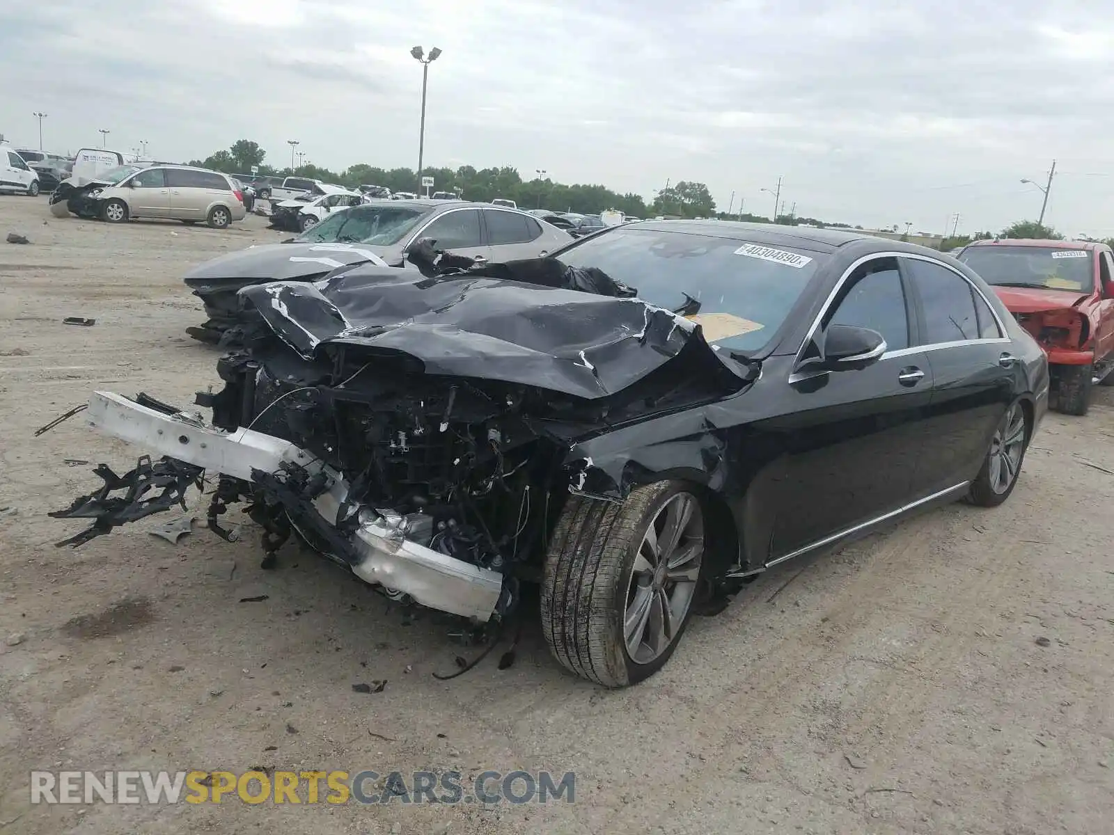 2 fotografías del automóvil dañado WDDUG8FBXGA216419 MERCEDES-BENZ S CLASS 2016