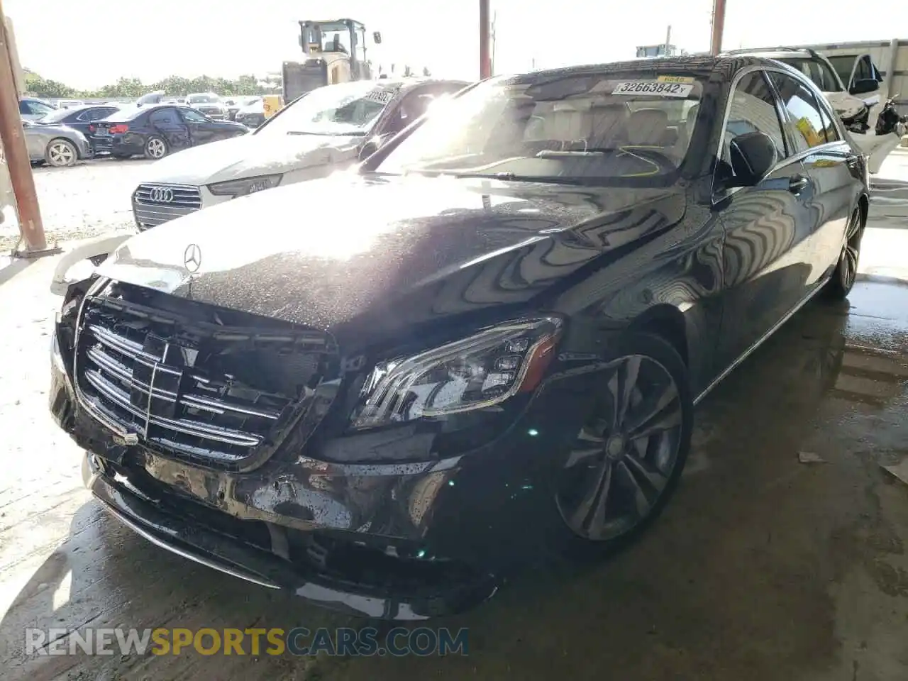 2 fotografías del automóvil dañado WDDUG8DB1KA494797 MERCEDES-BENZ S-CLASS 2019