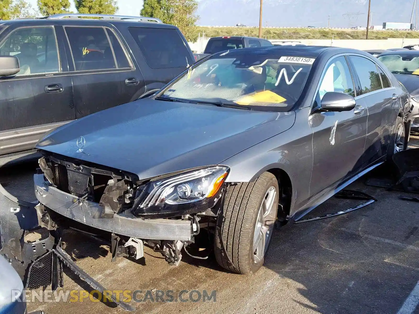 2 Photograph of a damaged car WDDUG8DB4KA425389 MERCEDES-BENZ S CLASS 2019