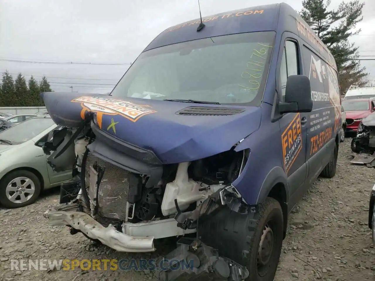 2 Photograph of a damaged car WD3PF1CD5KT005935 MERCEDES-BENZ SPRINTER 2019