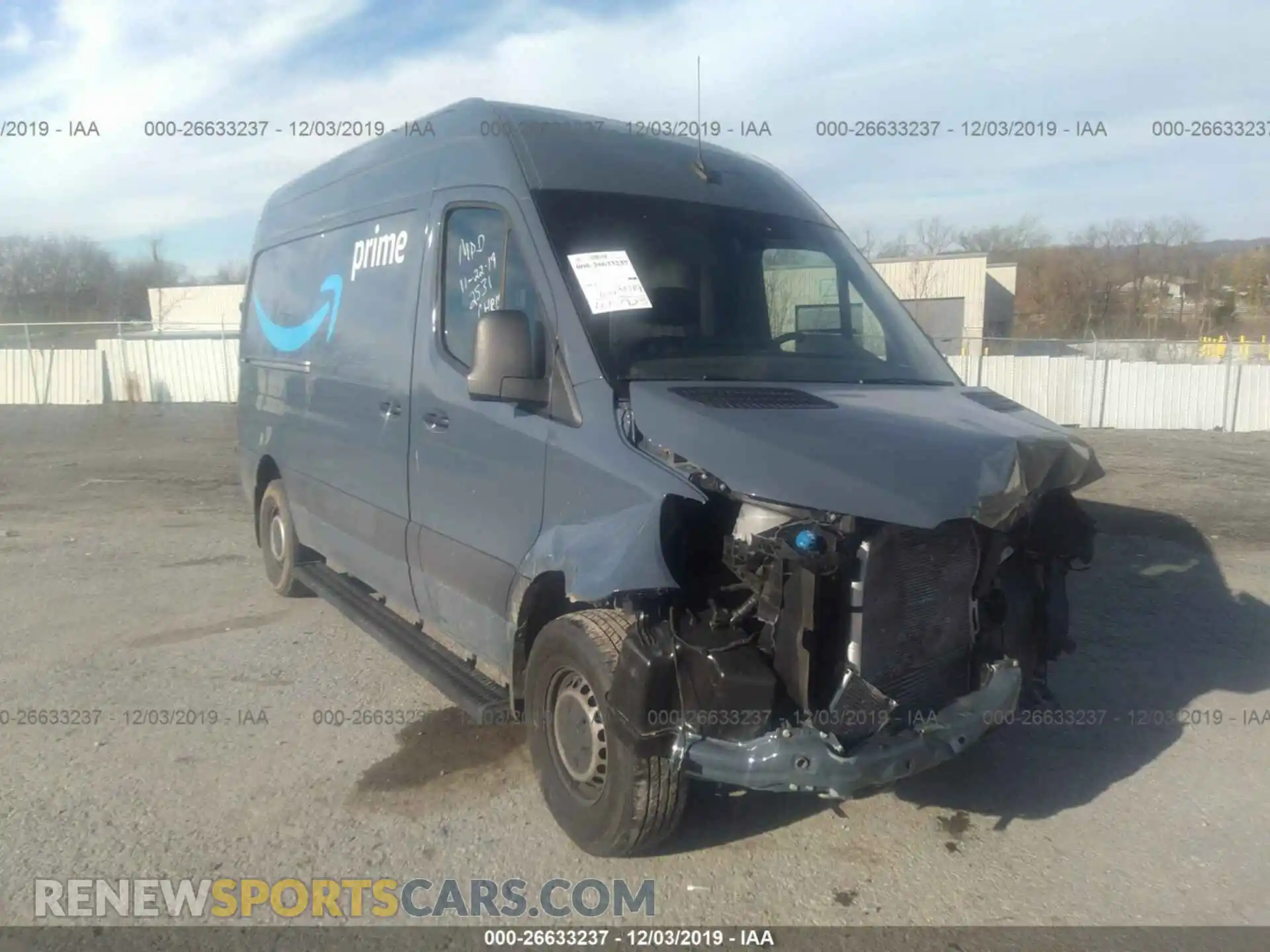 1 Photograph of a damaged car WD4PF0CD3KP042531 MERCEDES-BENZ SPRINTER 2019
