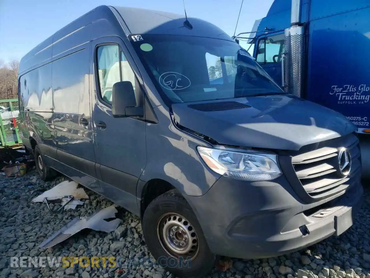 1 Photograph of a damaged car WD4PF1CD8KT012163 MERCEDES-BENZ SPRINTER 2019