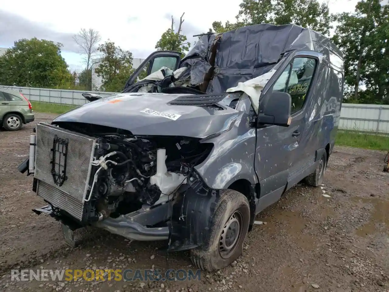 2 Photograph of a damaged car W1W4DBHY1MT053701 MERCEDES-BENZ SPRINTER 2021