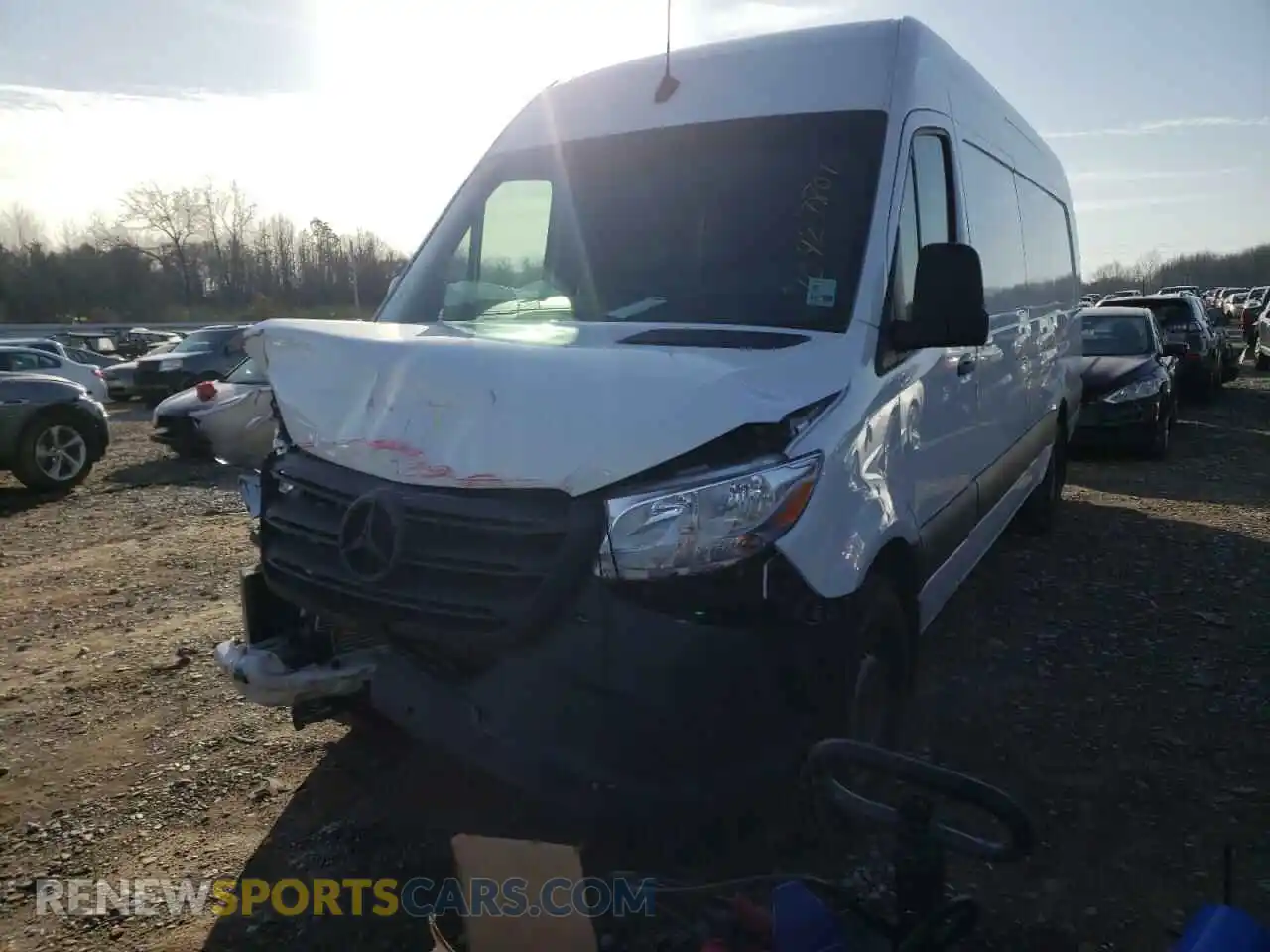 2 fotografías del automóvil dañado W1W4EDHY7MT055901 MERCEDES-BENZ SPRINTER 2021