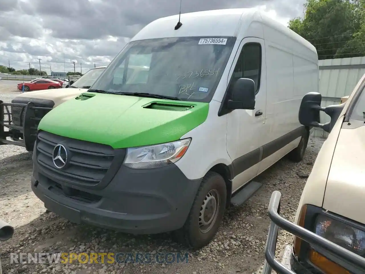 1 Photograph of a damaged car W1Y4ECHY8MT058906 MERCEDES-BENZ SPRINTER 2021