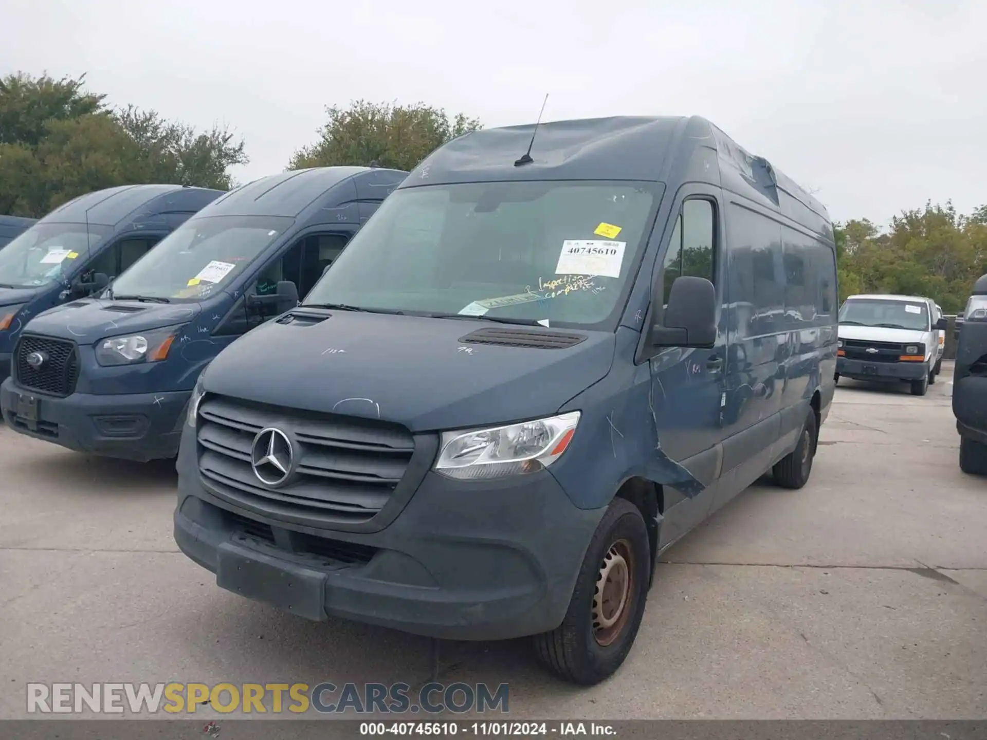 2 fotografías del automóvil dañado WD4PF1CD3KP131196 MERCEDES-BENZ SPRINTER 2500 2019