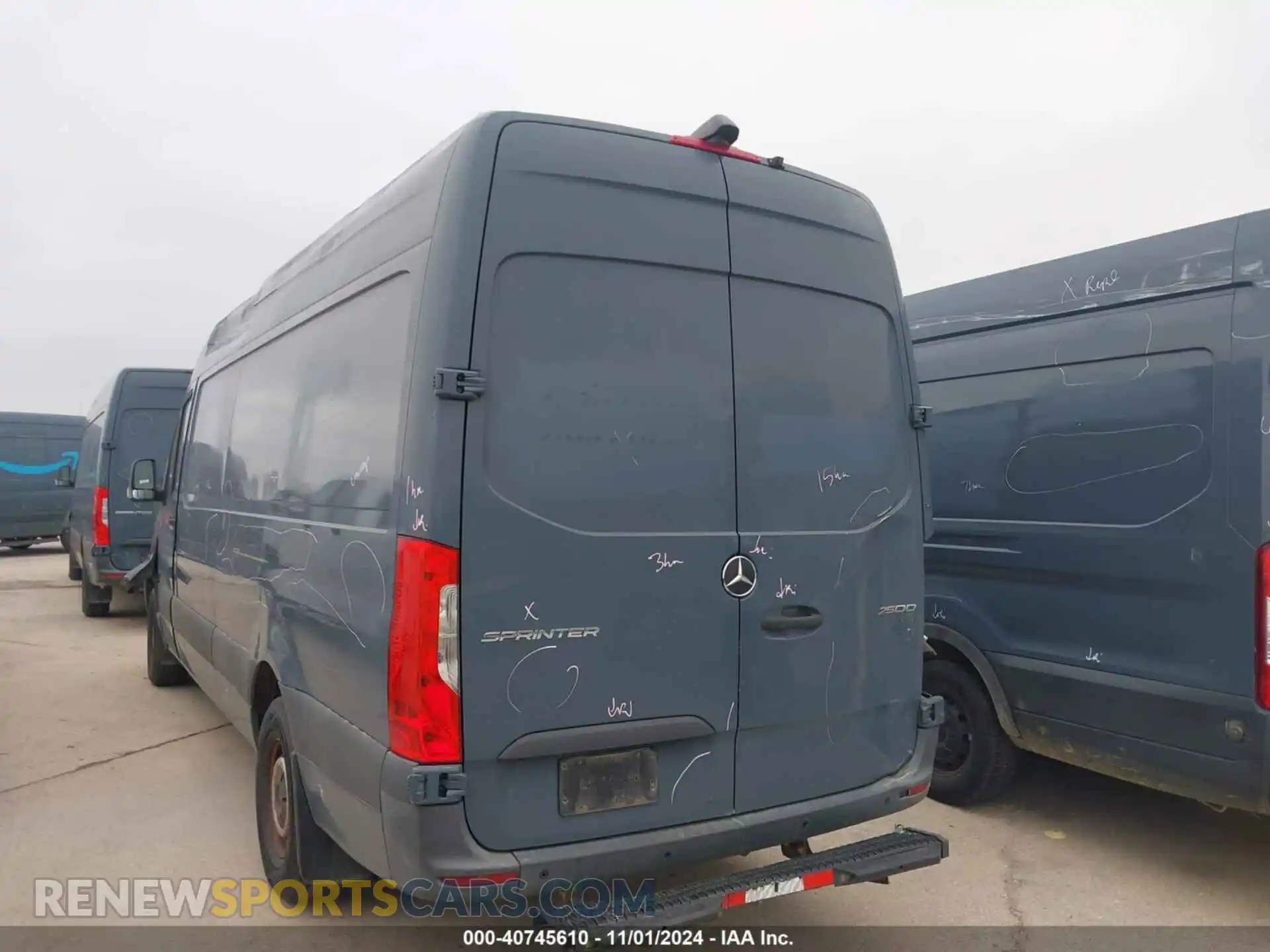 3 fotografías del automóvil dañado WD4PF1CD3KP131196 MERCEDES-BENZ SPRINTER 2500 2019