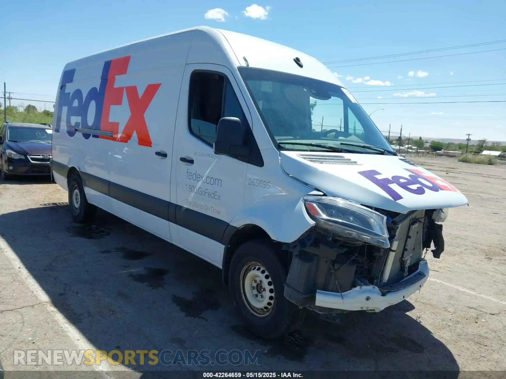1 Photograph of a damaged car W1Y4ECHYXLP241392 MERCEDES-BENZ SPRINTER 2500 2020