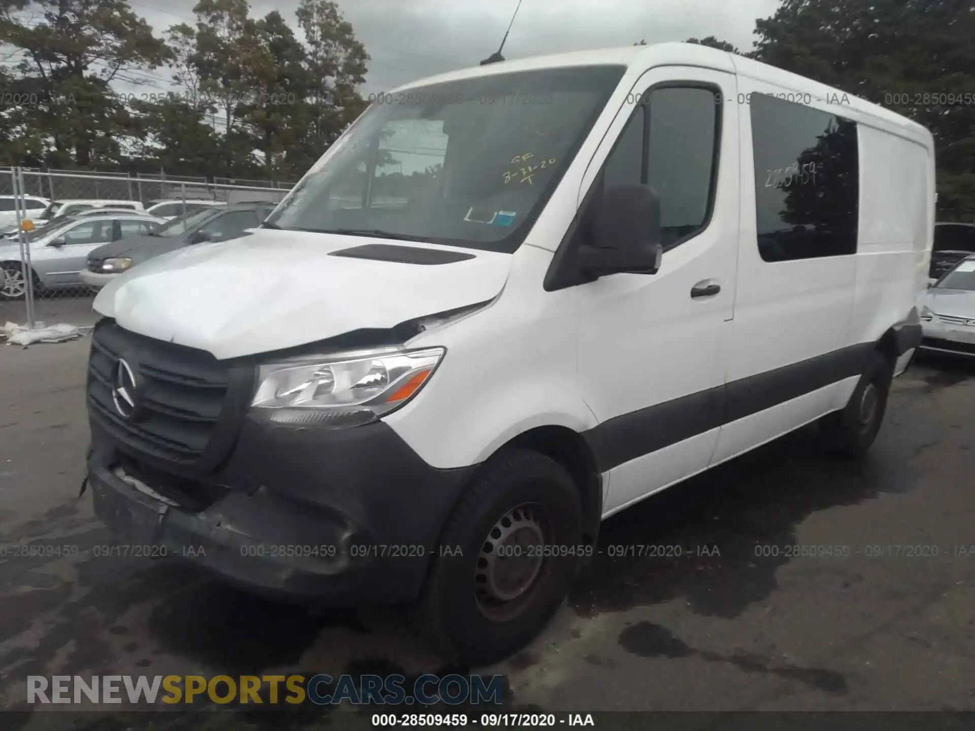 2 Photograph of a damaged car WD3PF0CD8KP036390 MERCEDES-BENZ SPRINTER CARGO VAN 2019