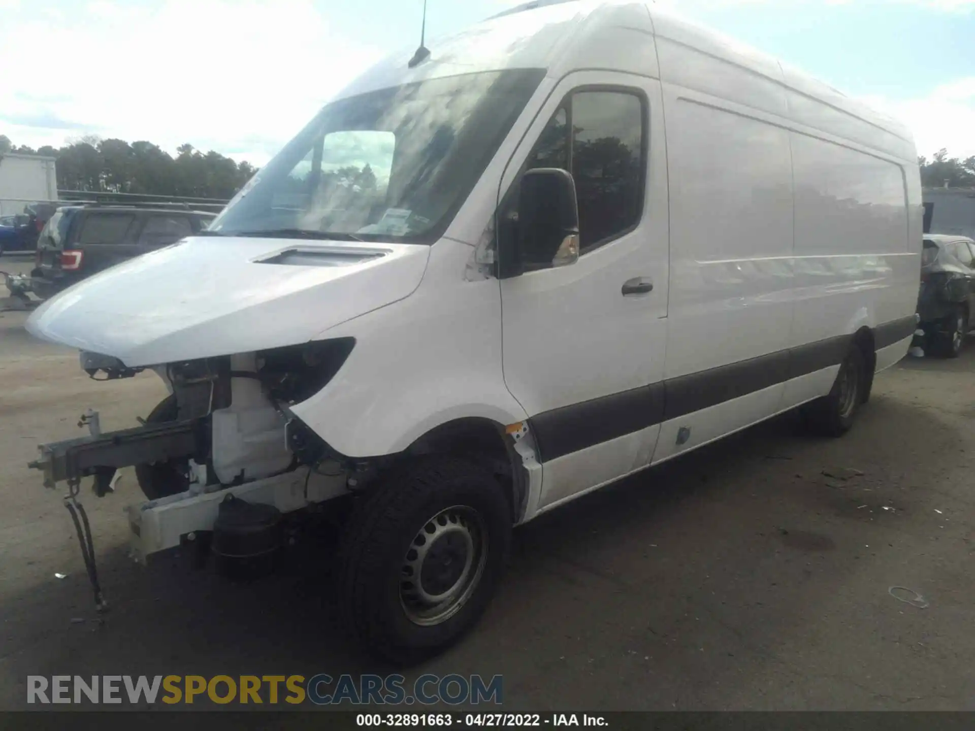 2 Photograph of a damaged car W1W8DD3Y1MT048972 MERCEDES-BENZ SPRINTER CARGO VAN 2021