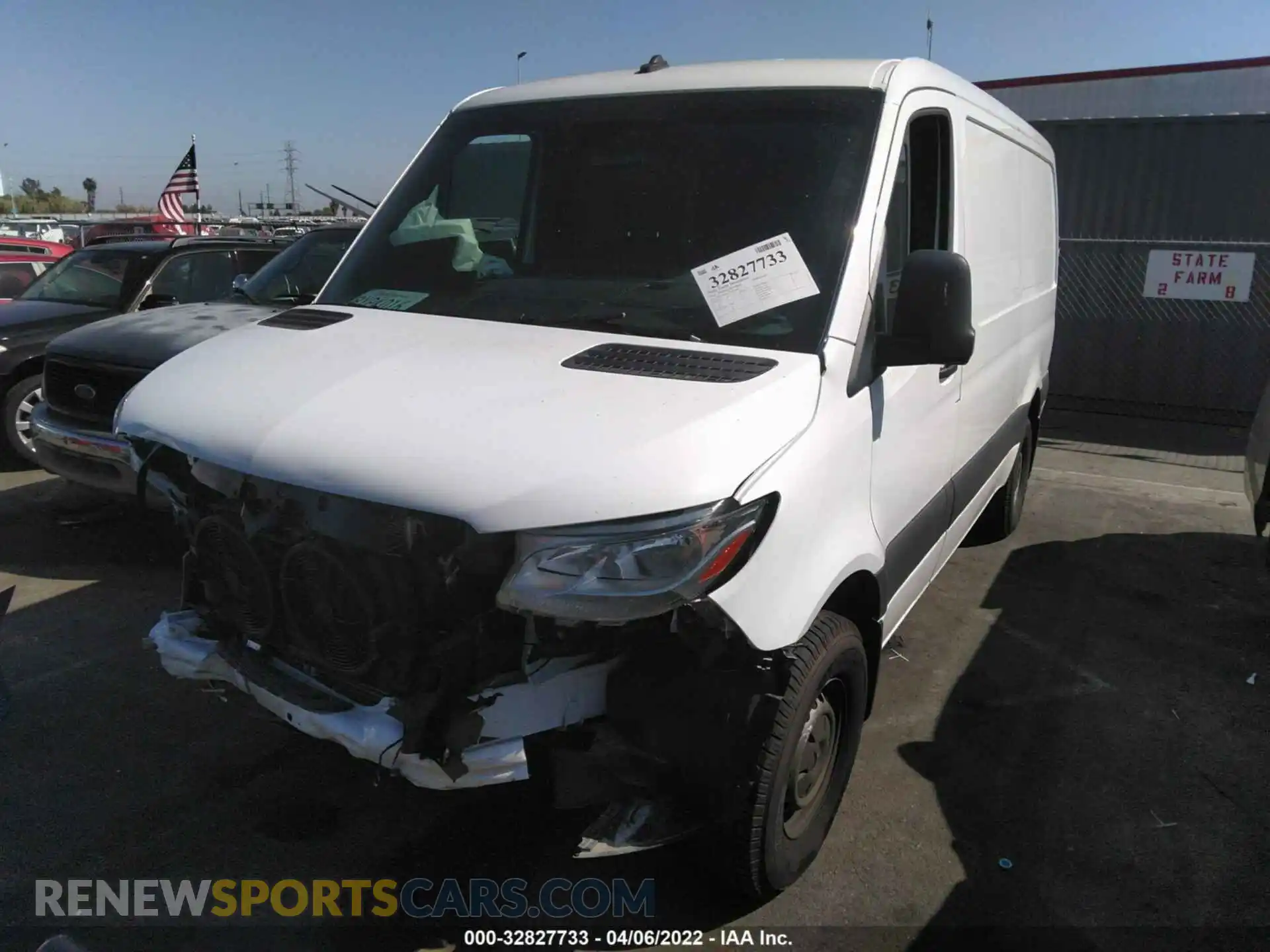 2 Photograph of a damaged car W1Y4DBHY8MT062001 MERCEDES-BENZ SPRINTER CARGO VAN 2021