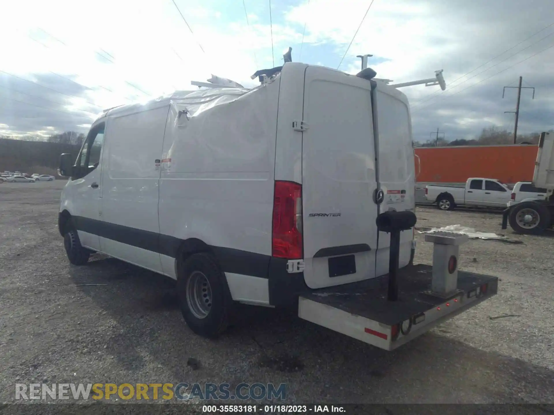 3 fotografías del automóvil dañado W1Y8EB3Y7NT108358 MERCEDES-BENZ SPRINTER CARGO VAN 2022
