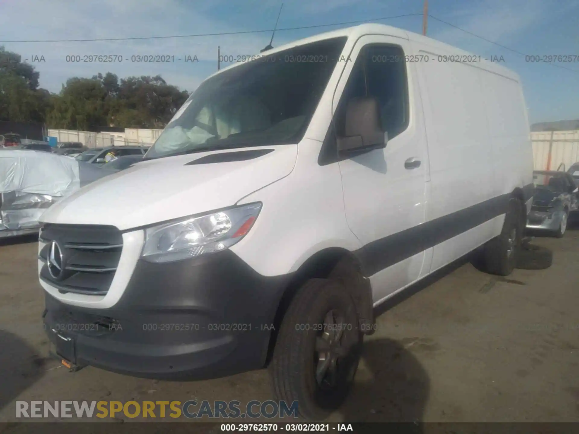 2 Photograph of a damaged car W1W4EBVY6LT022024 MERCEDES-BENZ SPRINTER VAN 2020
