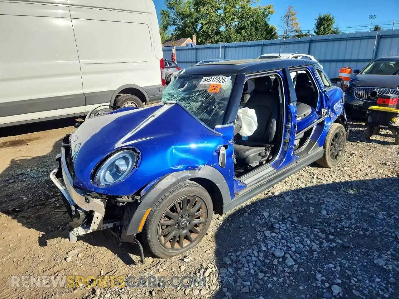 1 Photograph of a damaged car WMWXU7C0XM2P12952 MINI COOPER 2021