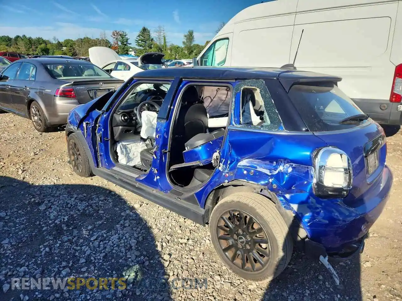 2 Photograph of a damaged car WMWXU7C0XM2P12952 MINI COOPER 2021