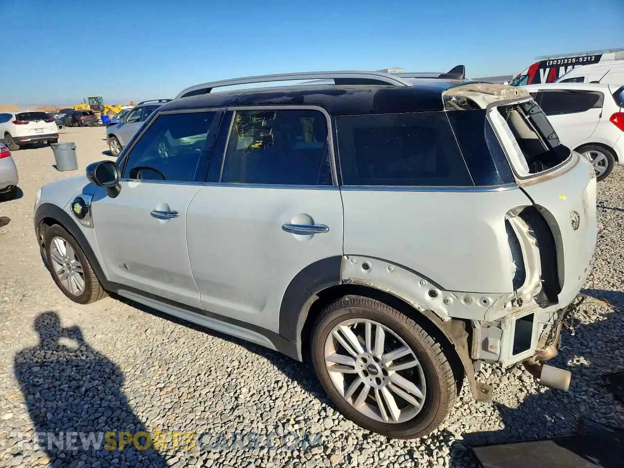 2 fotografías del automóvil dañado WMZ23BS09M3N16550 MINI COOPER 2021
