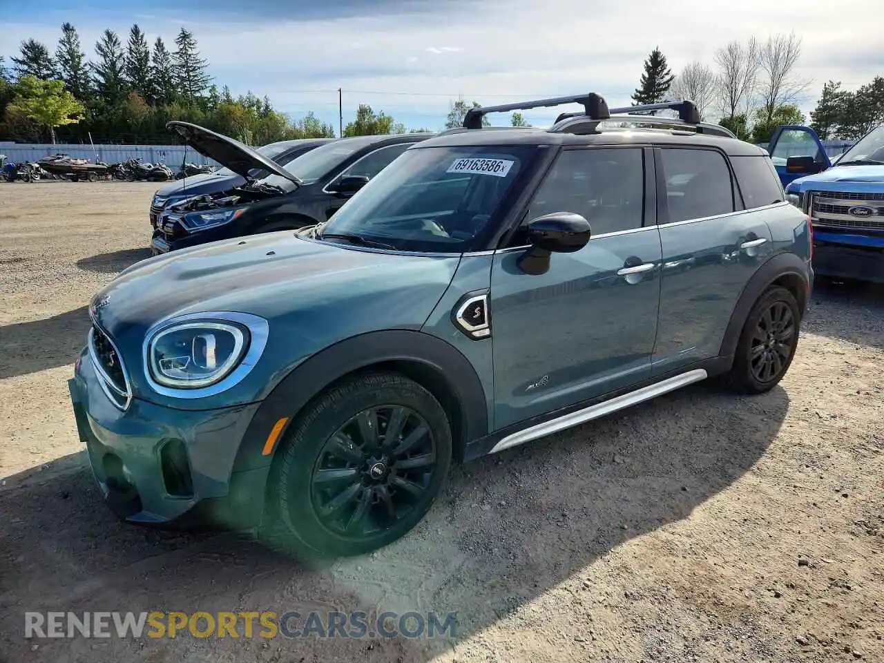 1 Photograph of a damaged car WMZ83BR05N3N52074 MINI COOPER 2022
