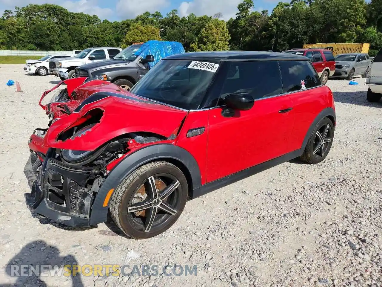 1 Photograph of a damaged car WMW53DH00P2T38244 MINI COOPER 2023