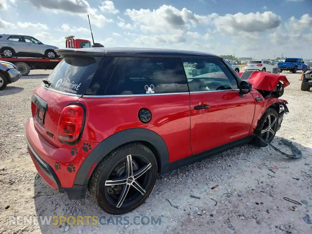 3 Photograph of a damaged car WMW53DH00P2T38244 MINI COOPER 2023