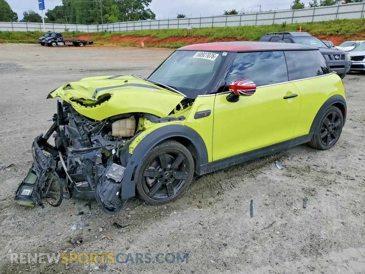 1 Photograph of a damaged car WMW53DH07P2T74044 MINI COOPER 2023