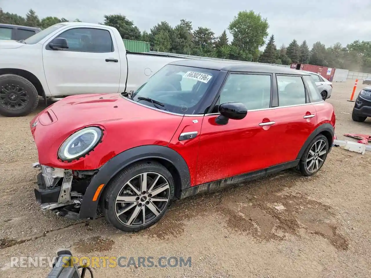 1 Photograph of a damaged car WMW53DK00P2T50094 MINI COOPER 2023