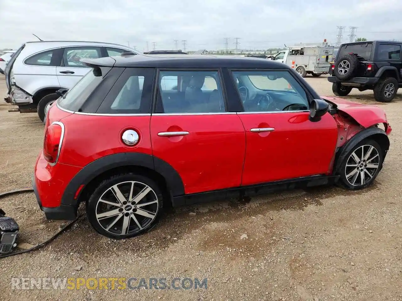 3 Photograph of a damaged car WMW53DK00P2T50094 MINI COOPER 2023