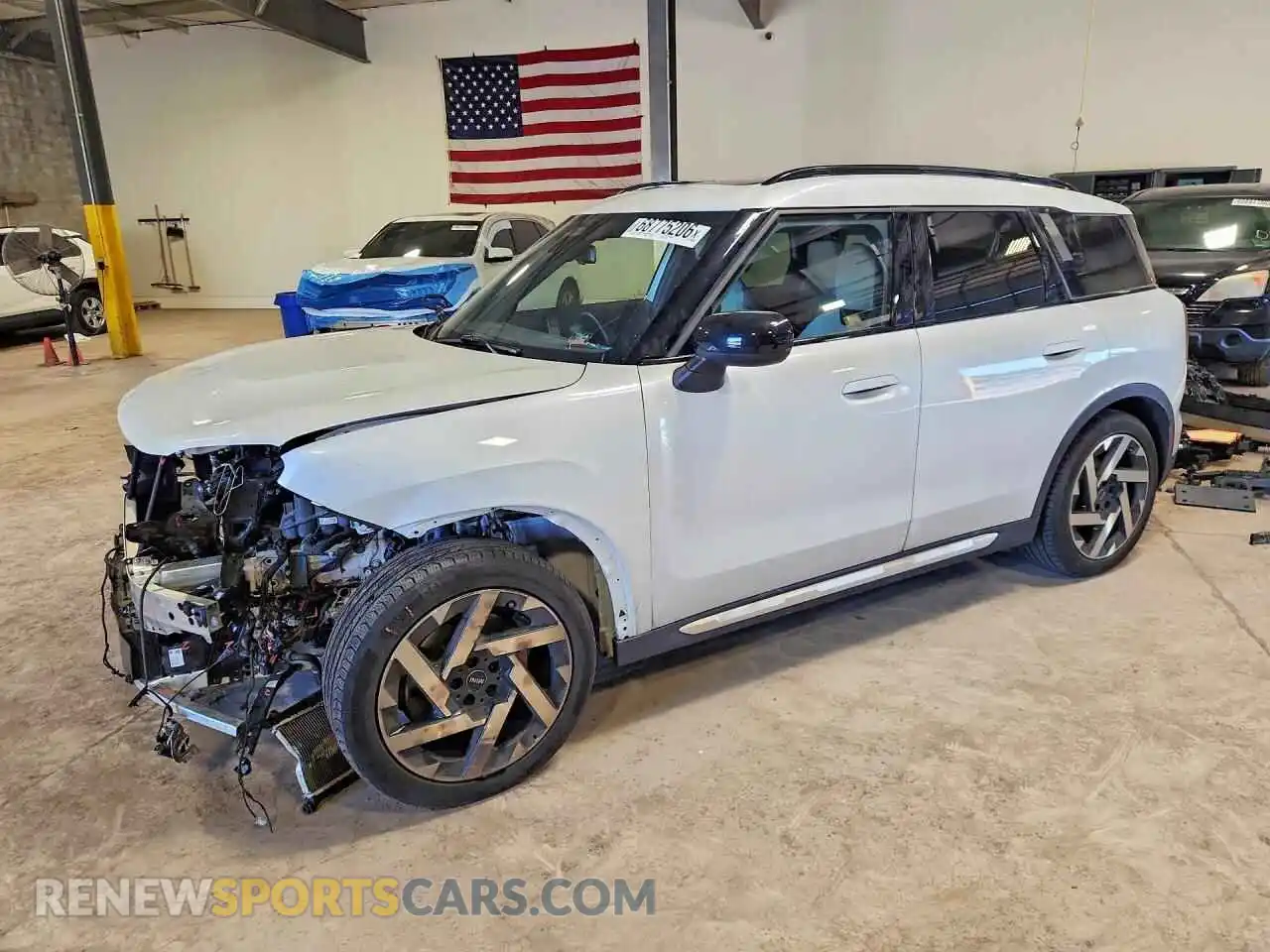 1 Photograph of a damaged car WMZ23GA09S7R16595 MINI COOPER 2025