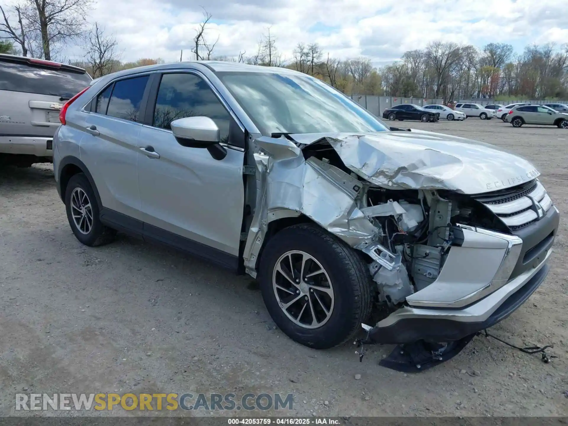 1 Photograph of a damaged car JA4AS3AA4LZ014128 MITSUBISHI ECLIPSE CROSS 2020