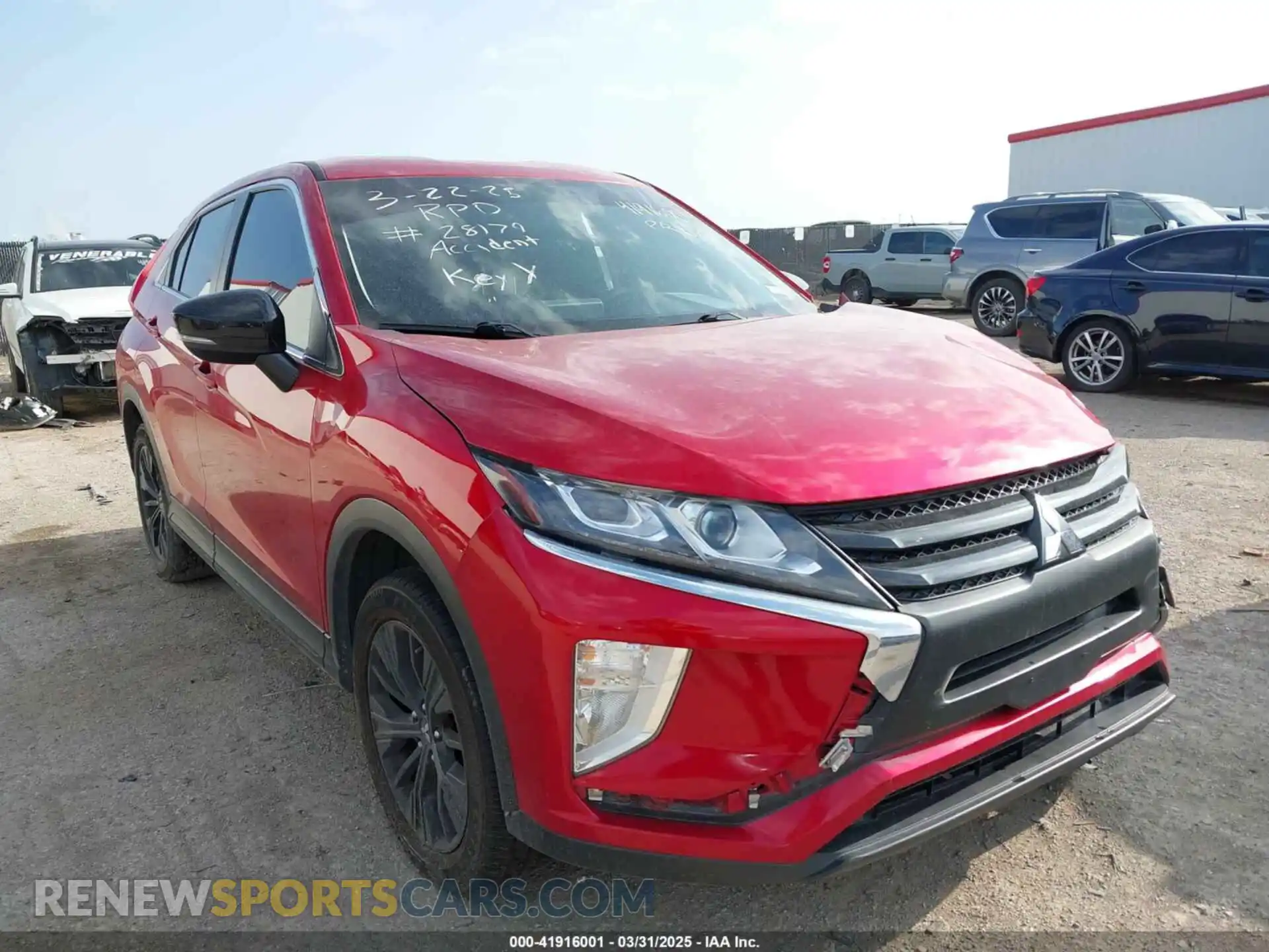 1 Photograph of a damaged car JA4AT4AA5LZ001536 MITSUBISHI ECLIPSE CROSS 2020
