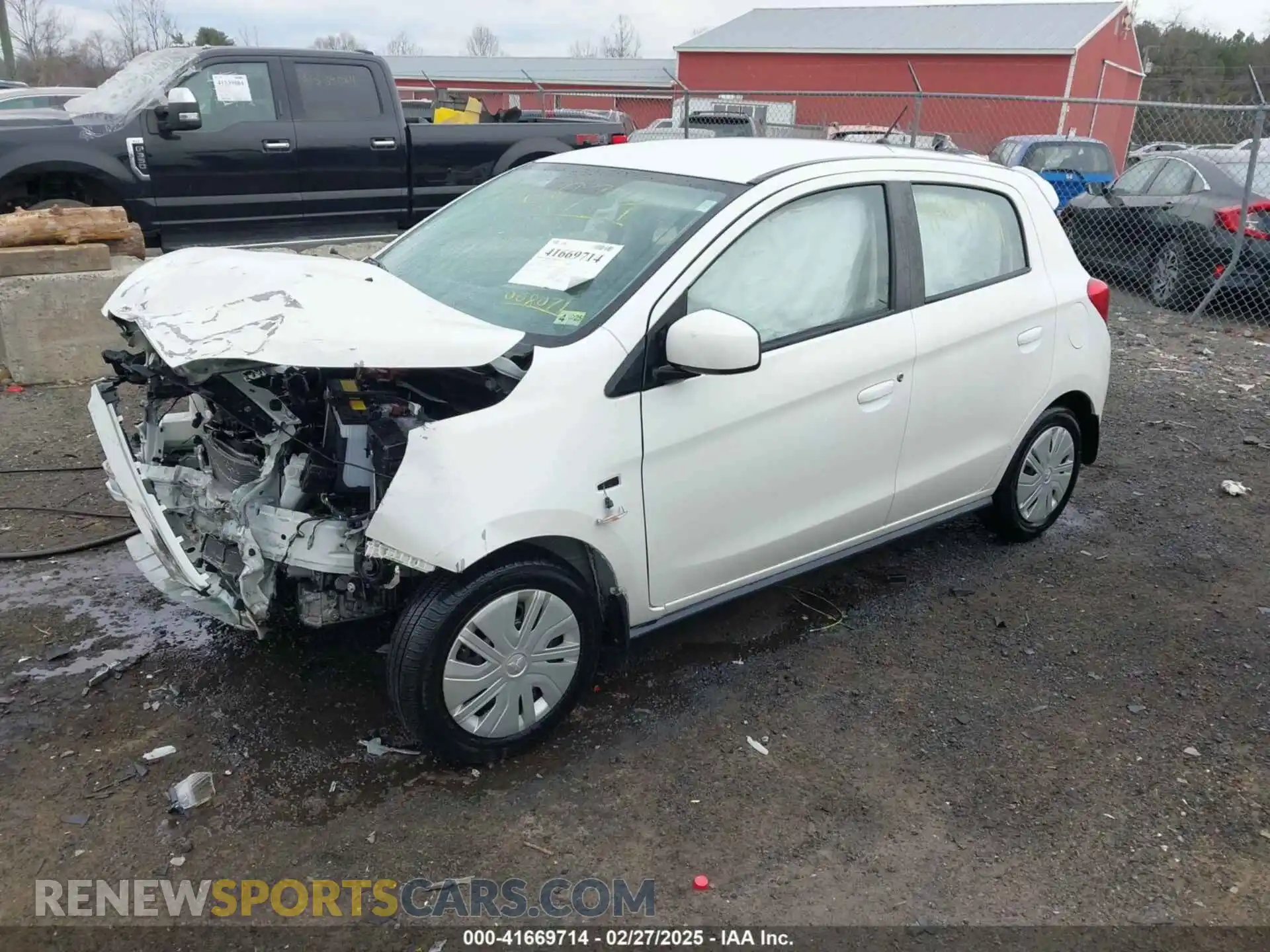 2 Photograph of a damaged car ML32A3HJ1KH008071 MITSUBISHI MIRAGE 2019