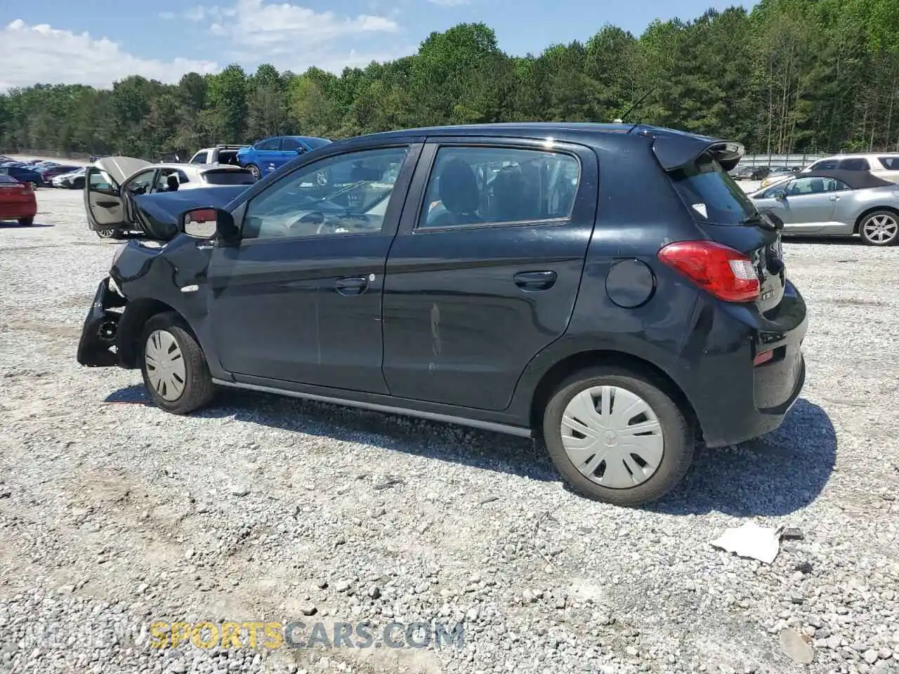 2 Photograph of a damaged car ML32A3HJ1KH015196 MITSUBISHI MIRAGE 2019