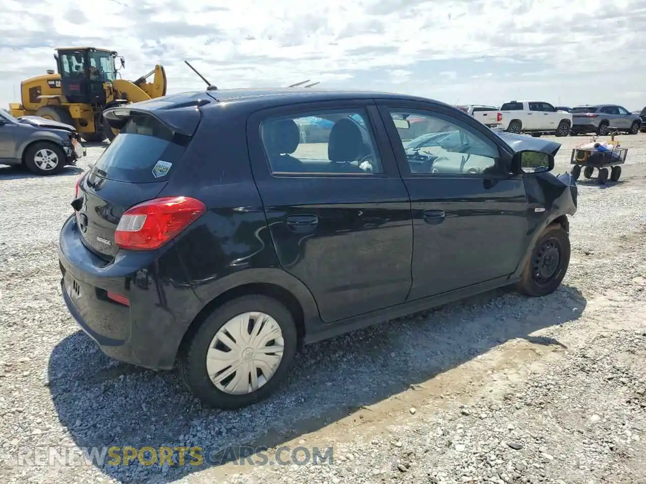 3 Photograph of a damaged car ML32A3HJ1KH015196 MITSUBISHI MIRAGE 2019