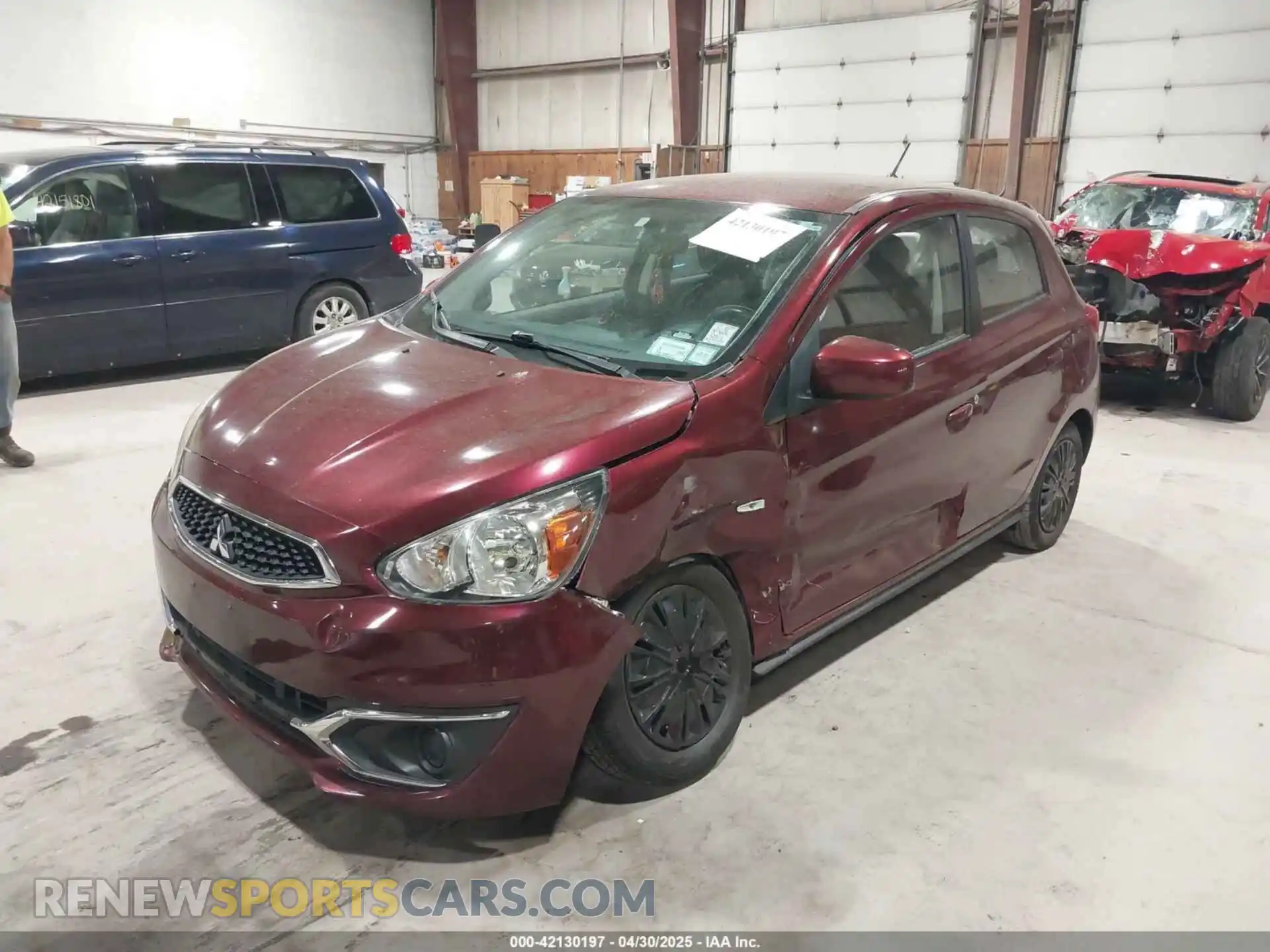 2 Photograph of a damaged car ML32A3HJ2KH000688 MITSUBISHI MIRAGE 2019