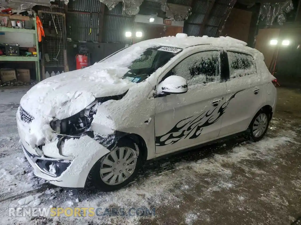1 Photograph of a damaged car ML32A3HJ3KH013160 MITSUBISHI MIRAGE 2019
