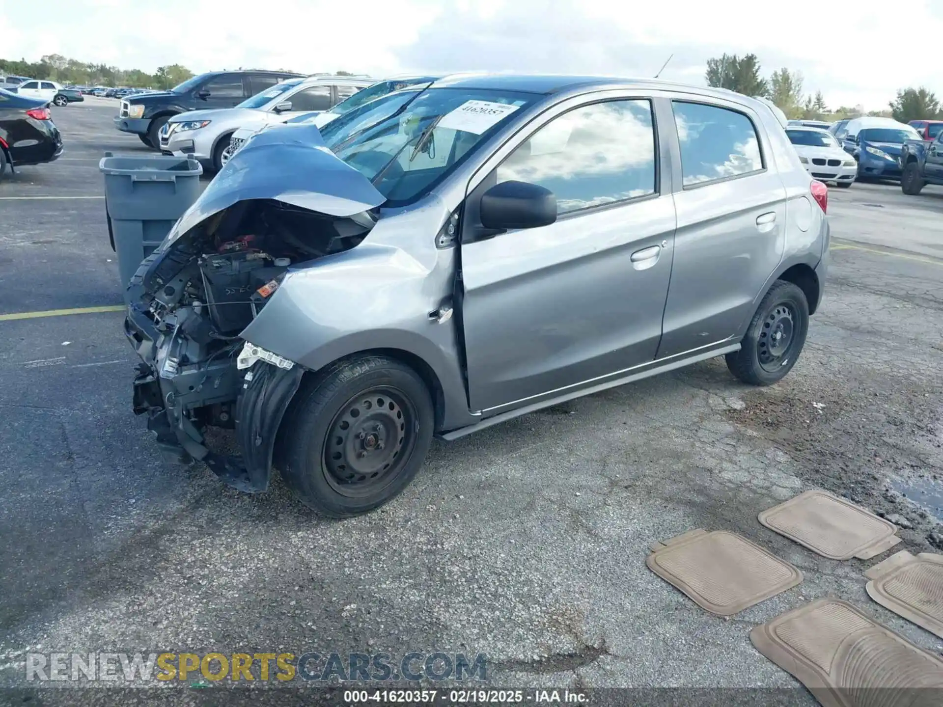 2 Photograph of a damaged car ML32A3HJ7KH001237 MITSUBISHI MIRAGE 2019