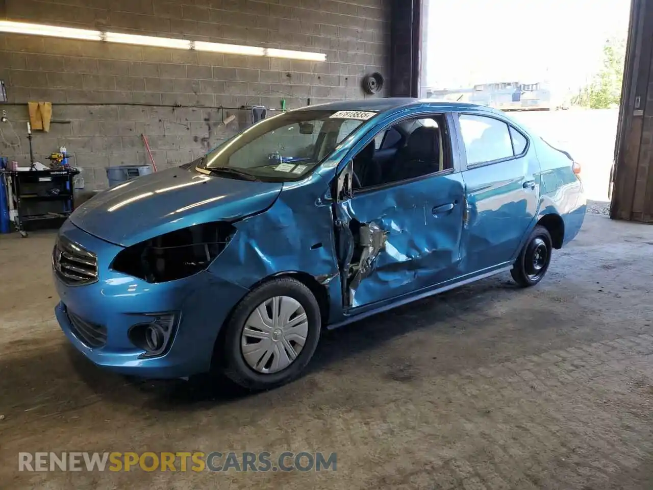 1 Photograph of a damaged car ML32F3FJ2KHF00809 MITSUBISHI MIRAGE 2019