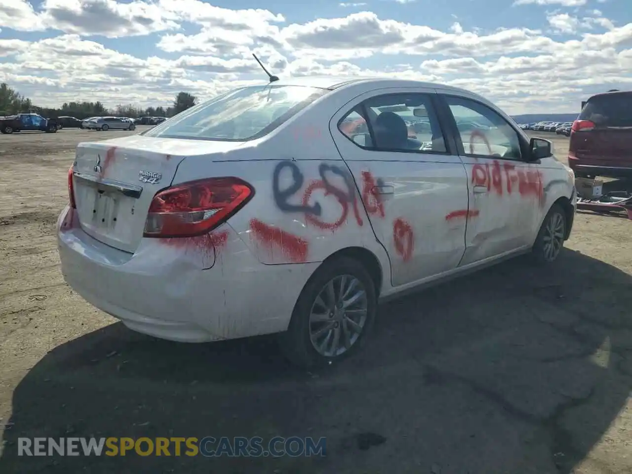 3 Photograph of a damaged car ML32F3FJ3KHF14895 MITSUBISHI MIRAGE 2019