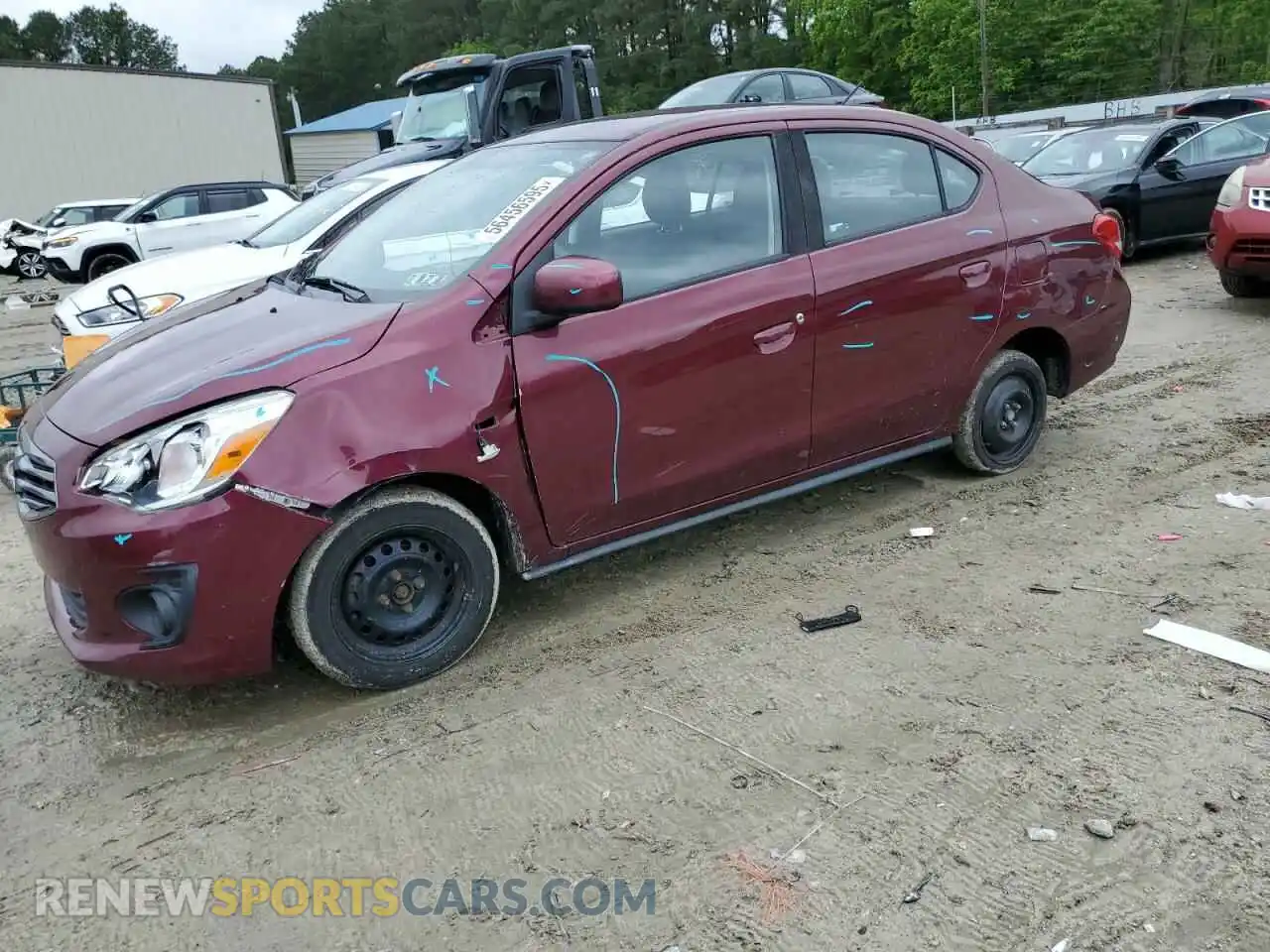 1 Photograph of a damaged car ML32F3FJ5KHF00240 MITSUBISHI MIRAGE 2019