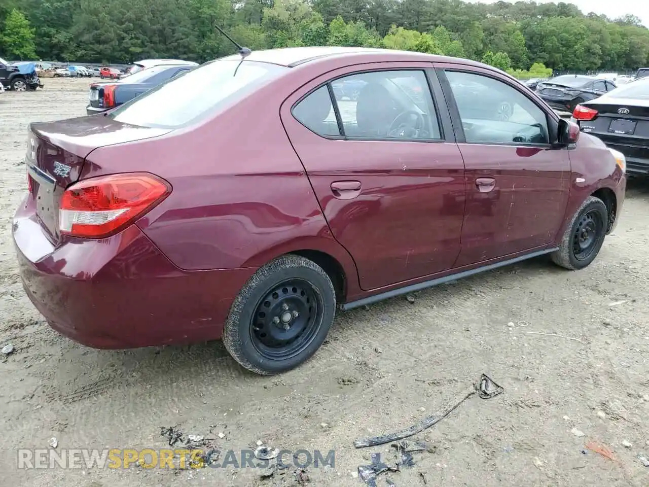 3 Photograph of a damaged car ML32F3FJ5KHF00240 MITSUBISHI MIRAGE 2019