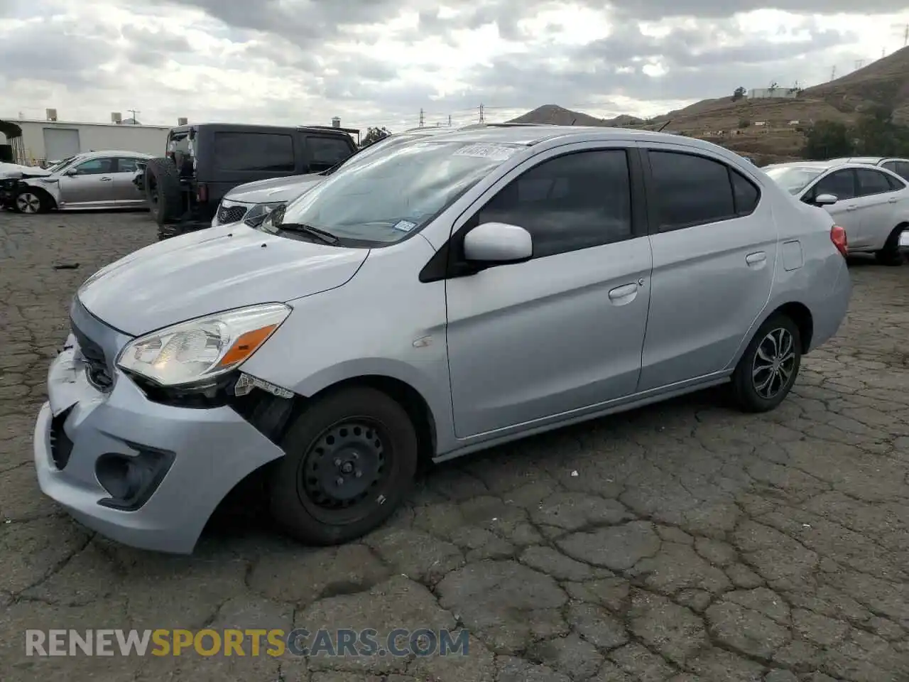 1 Photograph of a damaged car ML32F3FJ7KHF06010 MITSUBISHI MIRAGE 2019
