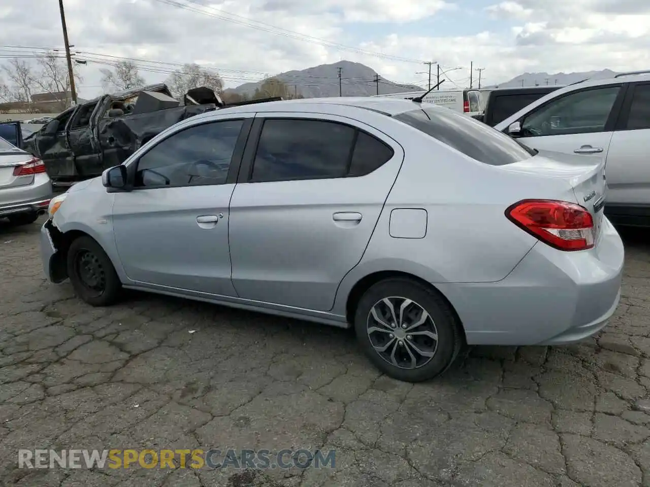 2 Photograph of a damaged car ML32F3FJ7KHF06010 MITSUBISHI MIRAGE 2019
