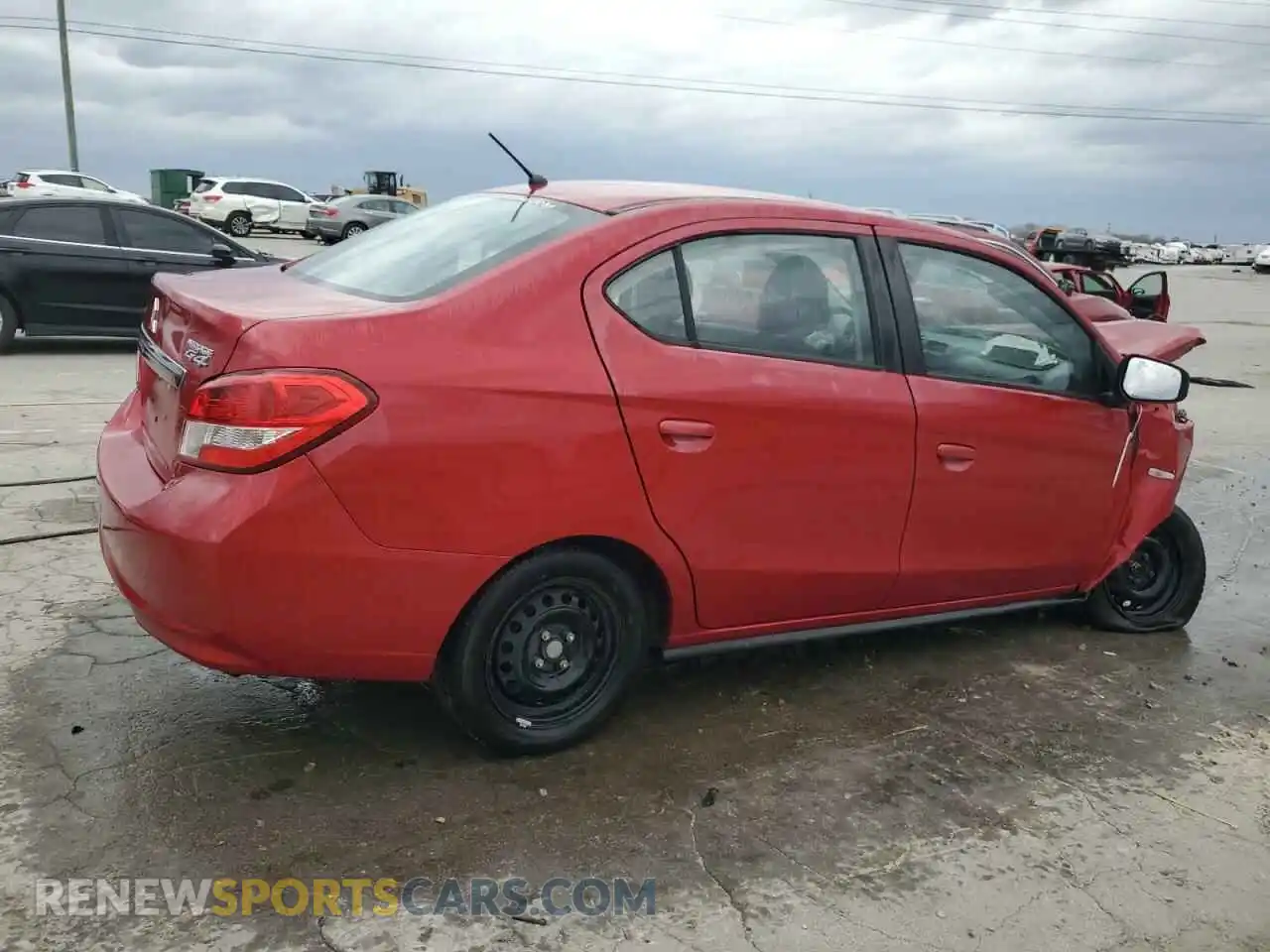 3 Photograph of a damaged car ML32F3FJ7KHF15662 MITSUBISHI MIRAGE 2019