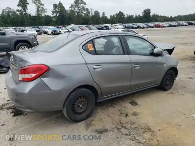 3 Photograph of a damaged car ML32F3FJ8KHF00281 MITSUBISHI MIRAGE 2019