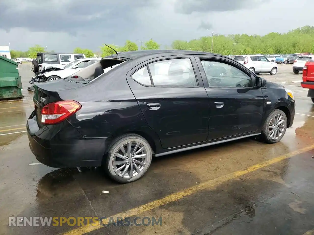 3 Photograph of a damaged car ML32F3FJ8KHF14665 MITSUBISHI MIRAGE 2019