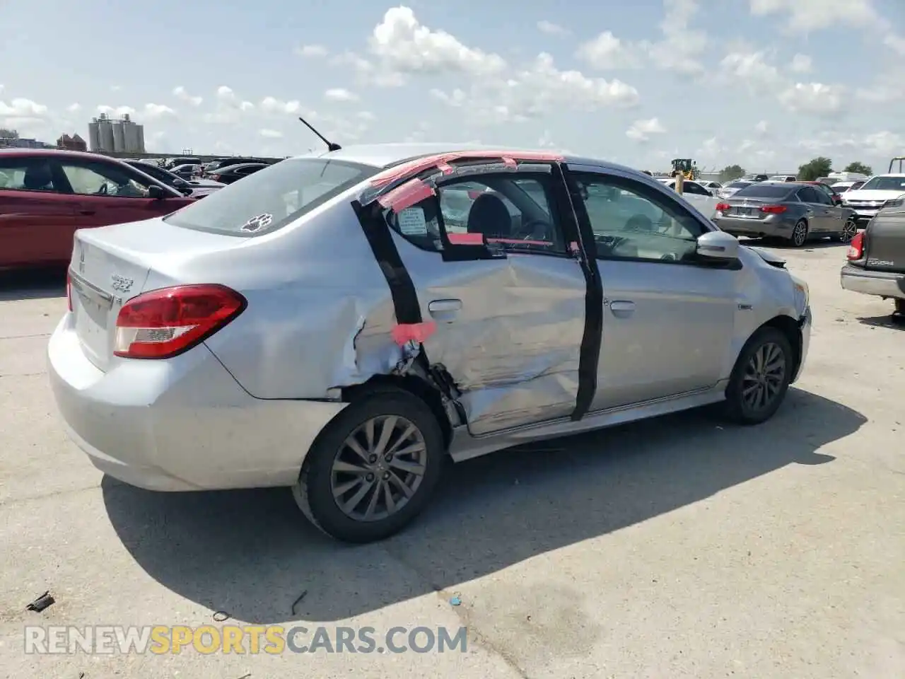 3 Photograph of a damaged car ML32F4FJ2KHF11184 MITSUBISHI MIRAGE 2019